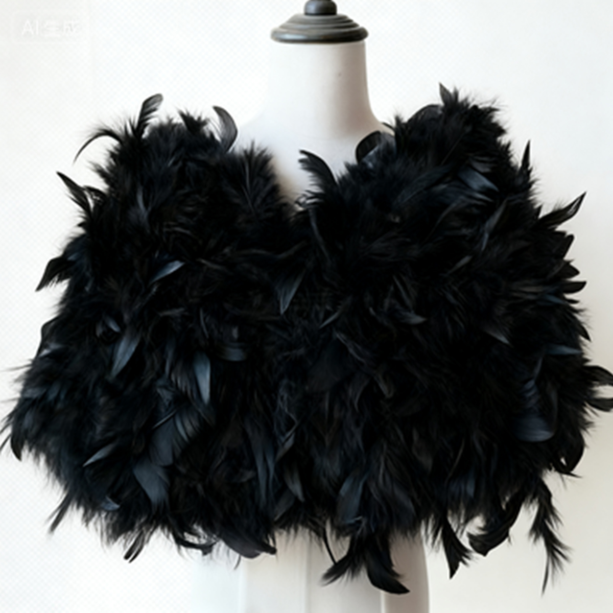 Stole Wedding Shawl - New Ostrich Feather Women's Cape Style