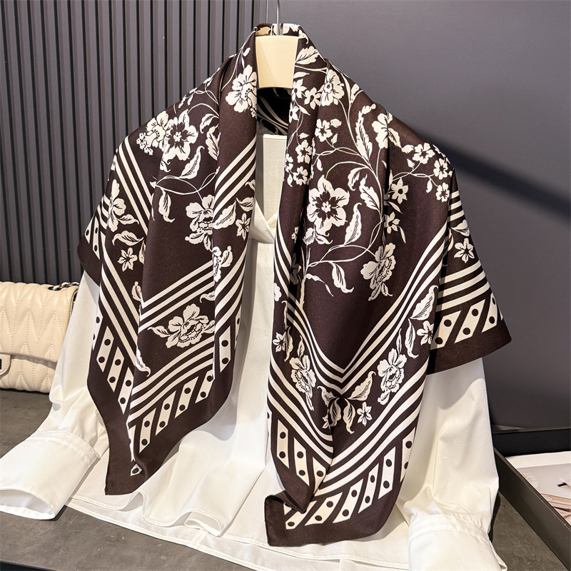 1pcs 90*90cm Floral Printed La - Bandana Cotton 评论和价格