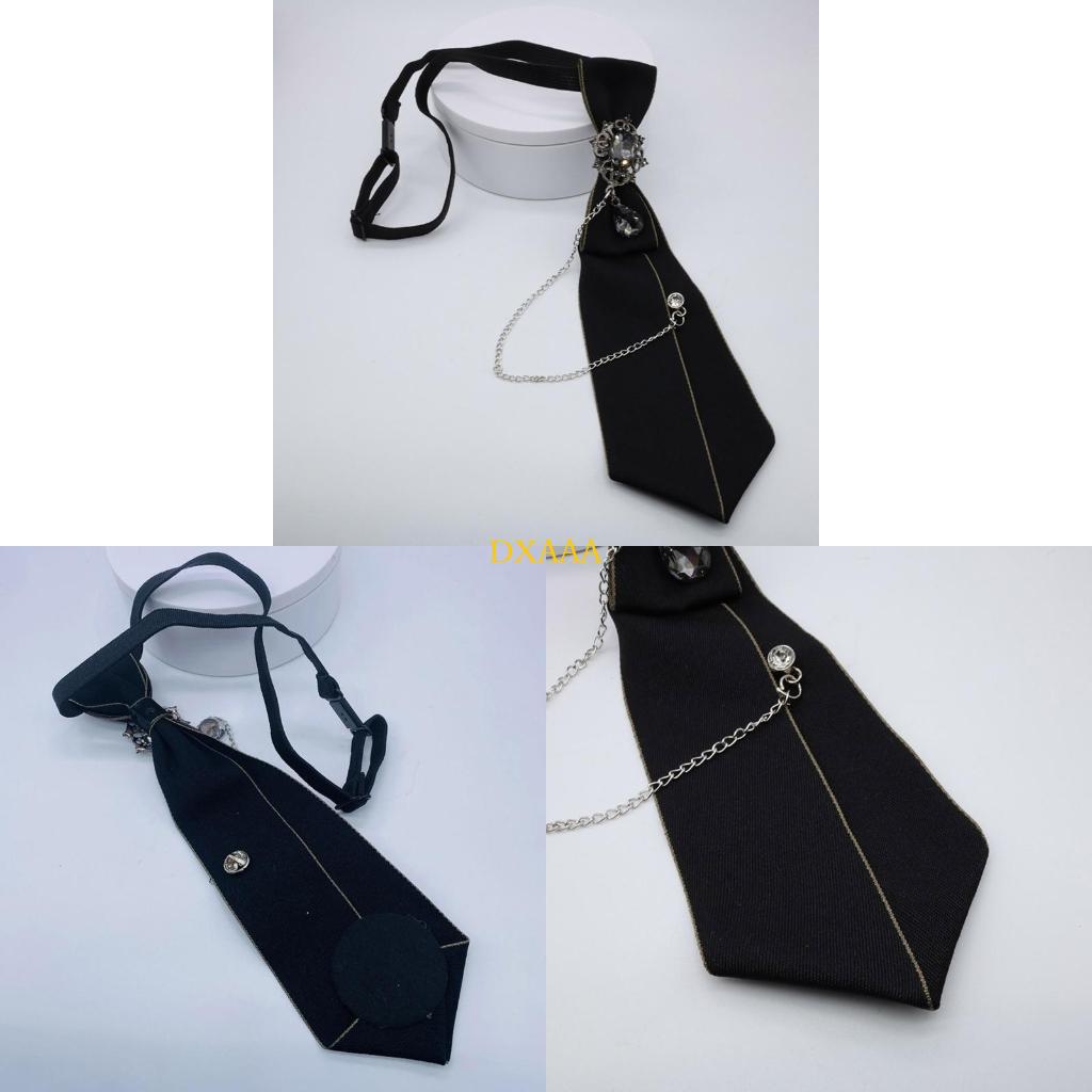 DXAA Women Gothic Tie Uniform  - Bow Tie Pre Tied 评论和价格