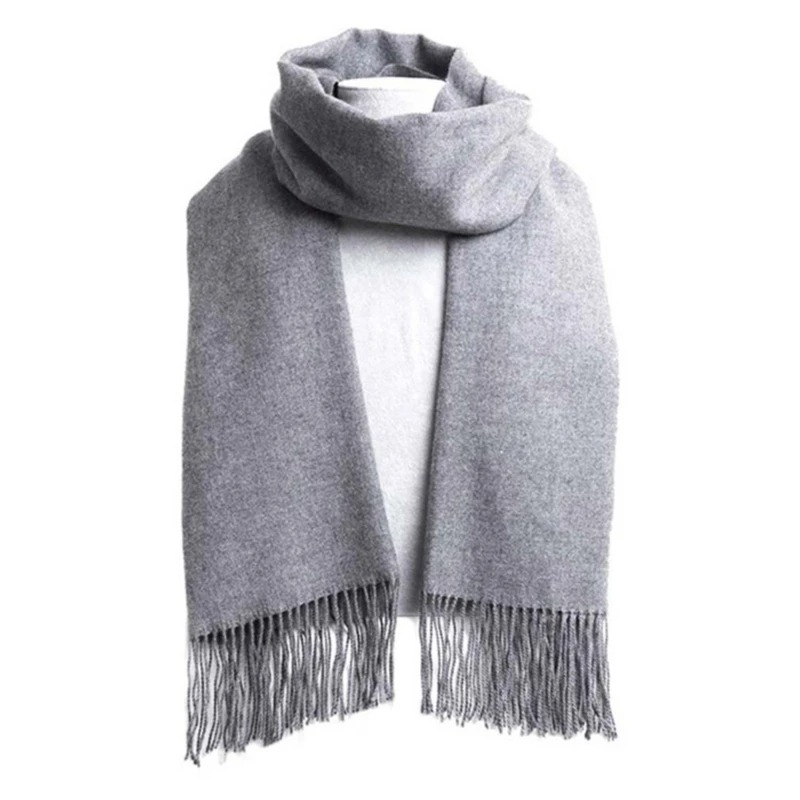 2025 Wool Scarves Winter Soft  - Muffler Men Wool 评论和价格
