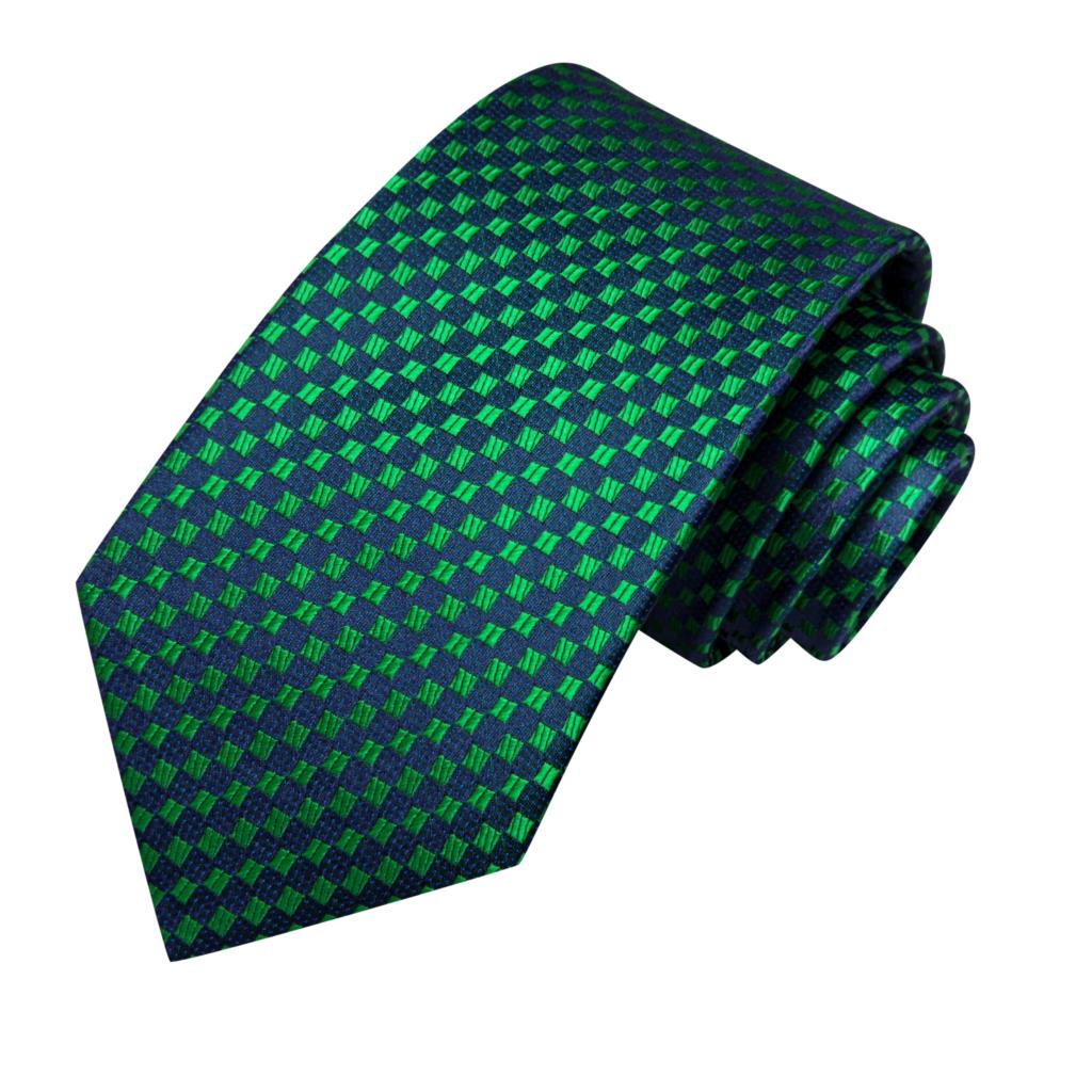 Hi-Tie Dark Green Psialey Silk - Pocket Square Set 评论和价格
