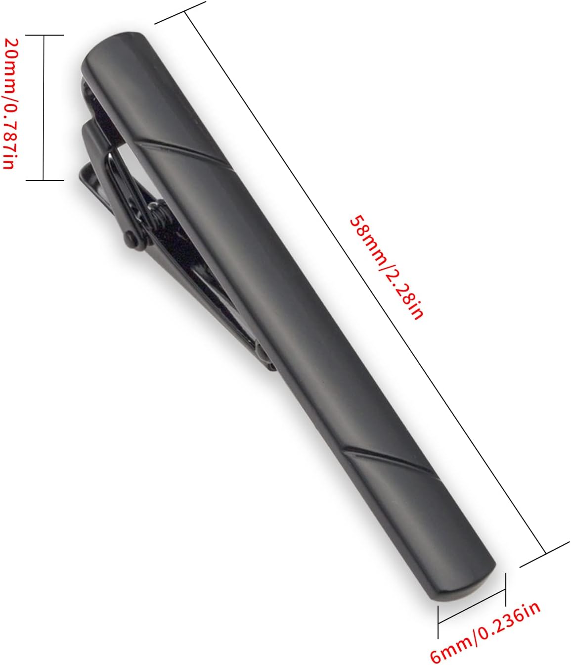 4Pcs Tie Clips for Men with Gi - Tie Clip Silver 评论和价格