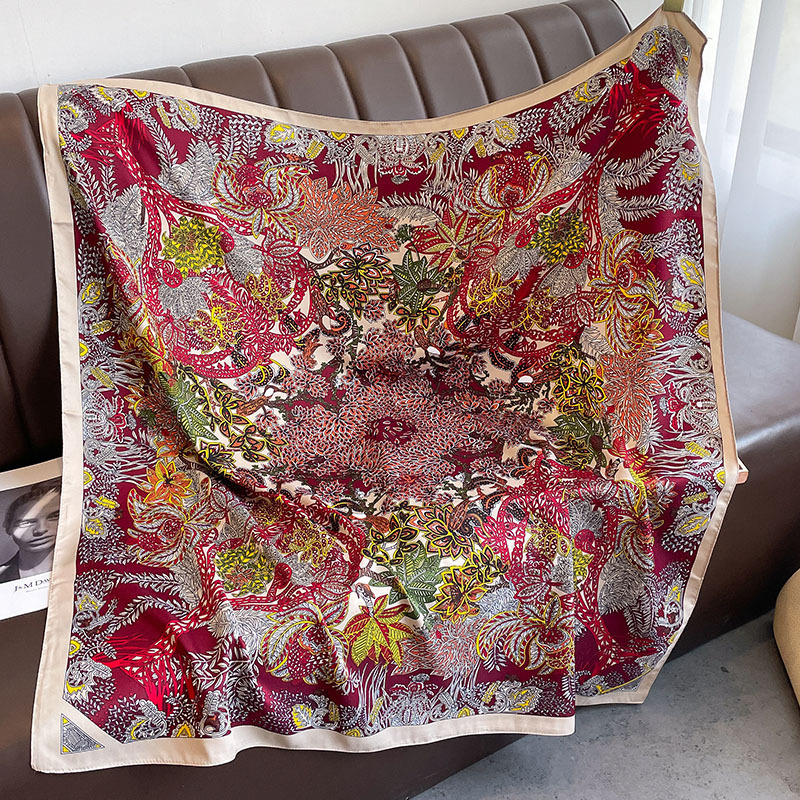 90*90cm Square Scarf Twill Cot - Bandana Cotton 评论和价格
