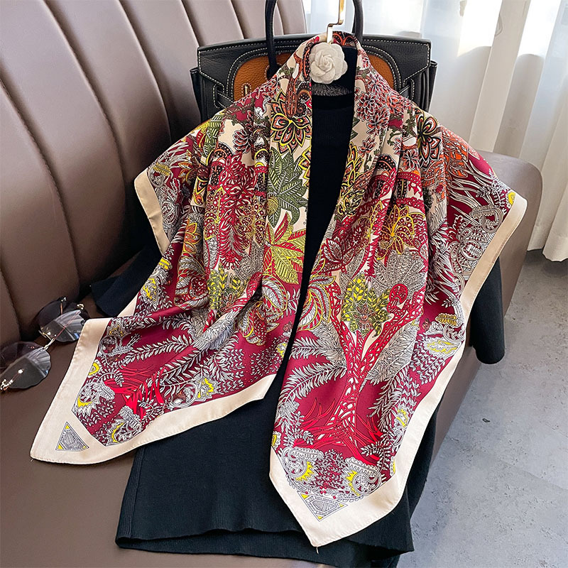 90*90cm Square Scarf Twill Cot - Bandana Cotton 评论和价格