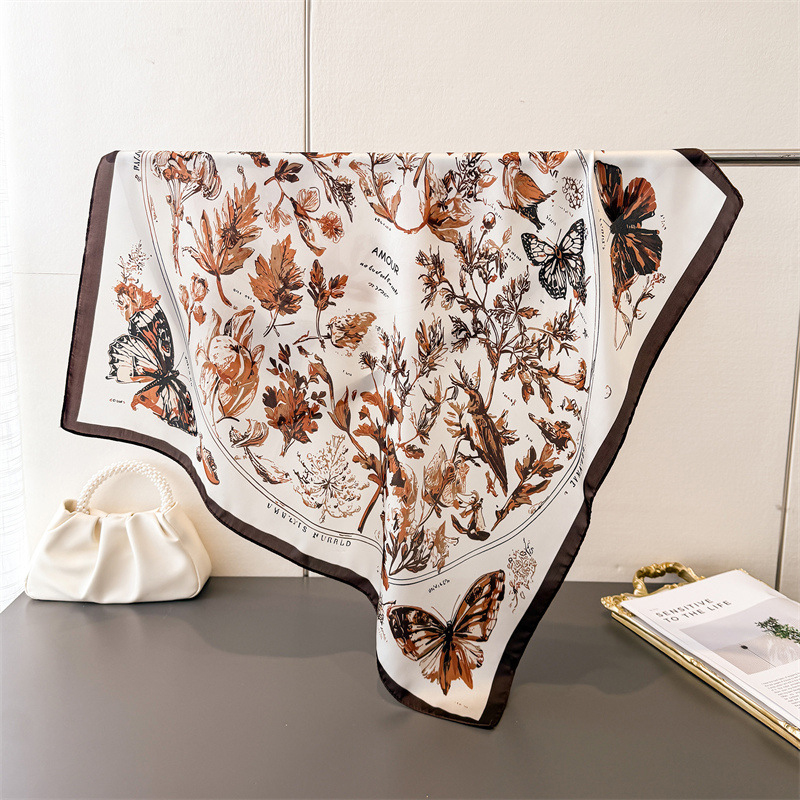 Vintage Butterfly Sketch Squar - Silk Neck Scarf 评论和价格