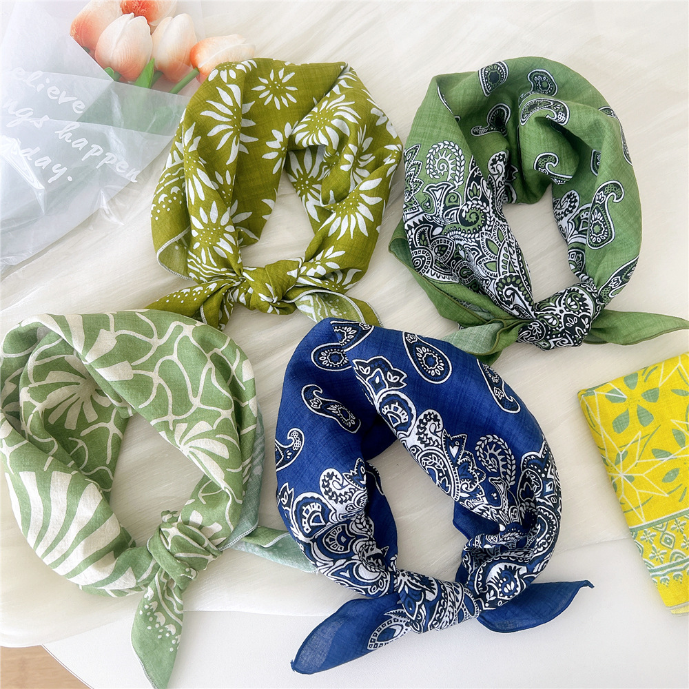 Luxury Floral Print Cotton Lin - Bandana Cotton 评论和价格