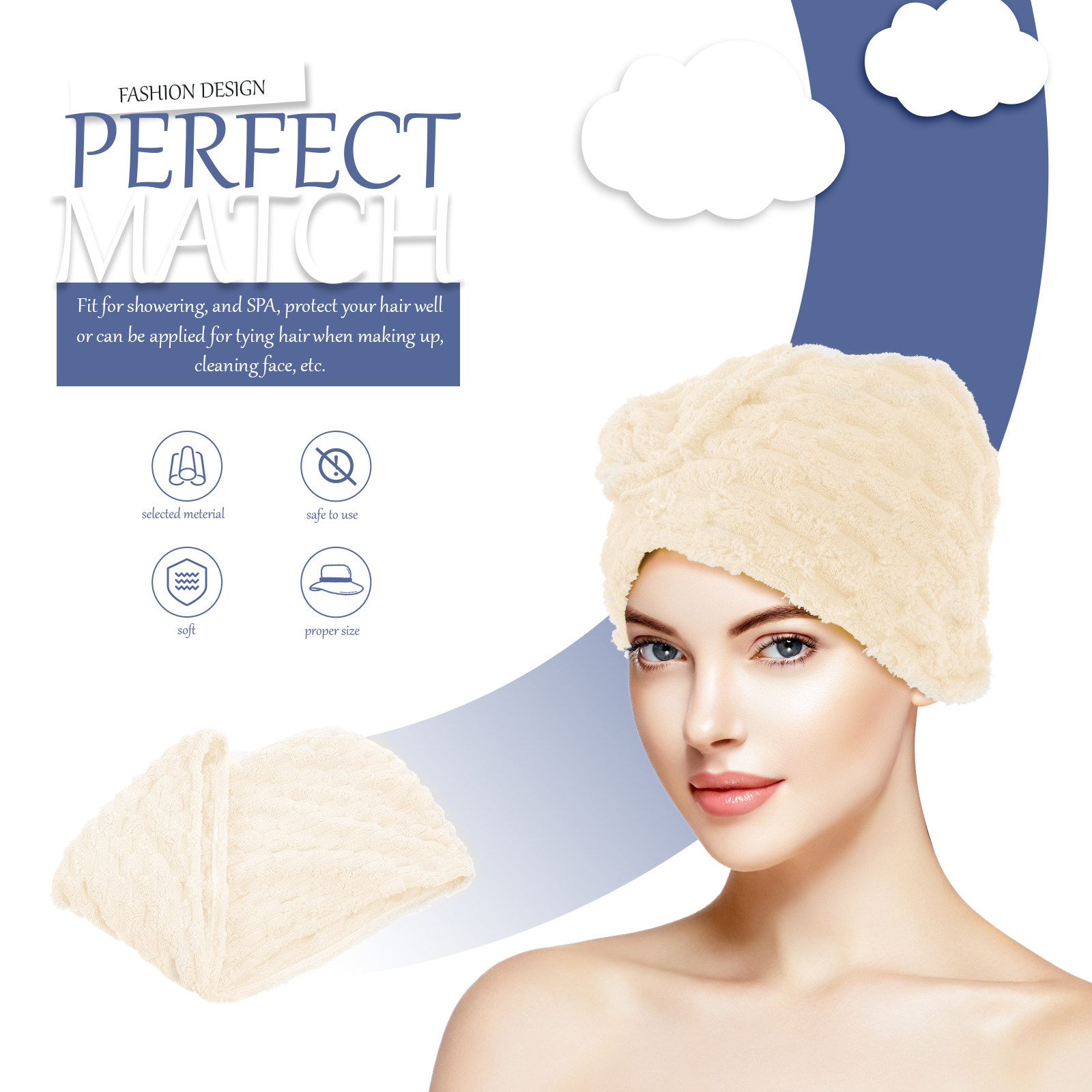 Extra Thick Hair Towel Wrap fo - Head Wrap Turban 评论和价格