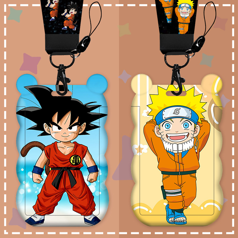 Naruto Cartoon Wave Shape Card - Lanyard Badge Holder 评论和价格