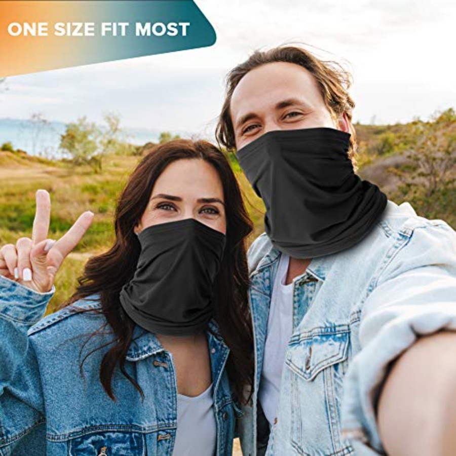 VULKIT 2 Pack Neck Gaiter Face - Face Scarf Mask 评论和价格