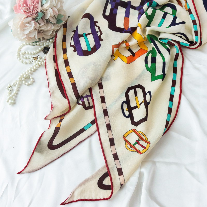 Silk Wool Scarf Large Triangle - Pashmina Wrap Large 评论和价格
