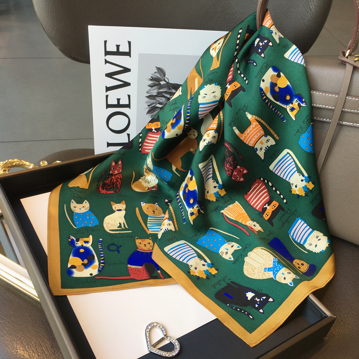 Luxury Brand 2023 Silk Square  - Silk Tie Striped 评论和价格