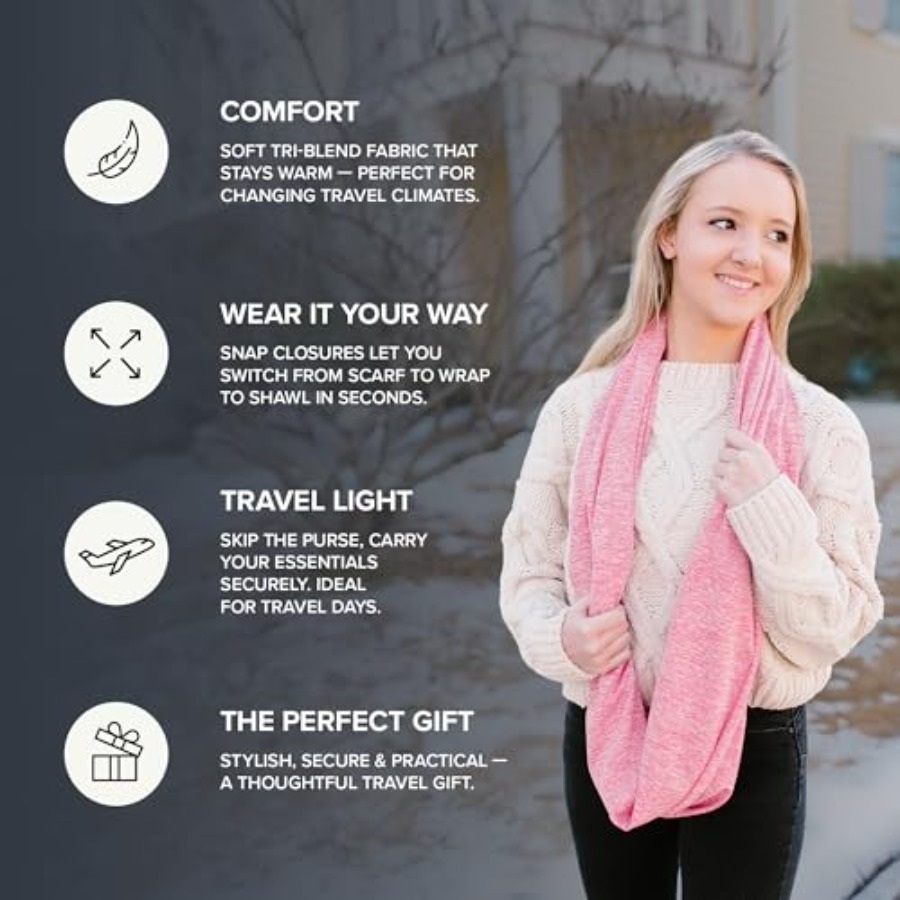 Infinity Travel Scarf Loop wit - Infinity Scarf Knit 评论和价格