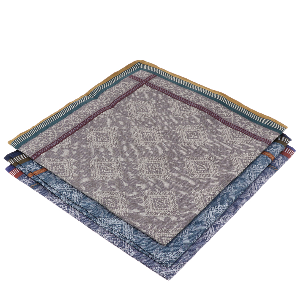 3pcs Classic Mens Plaid Handke - Handkerchief Cotton Men 评论和价格