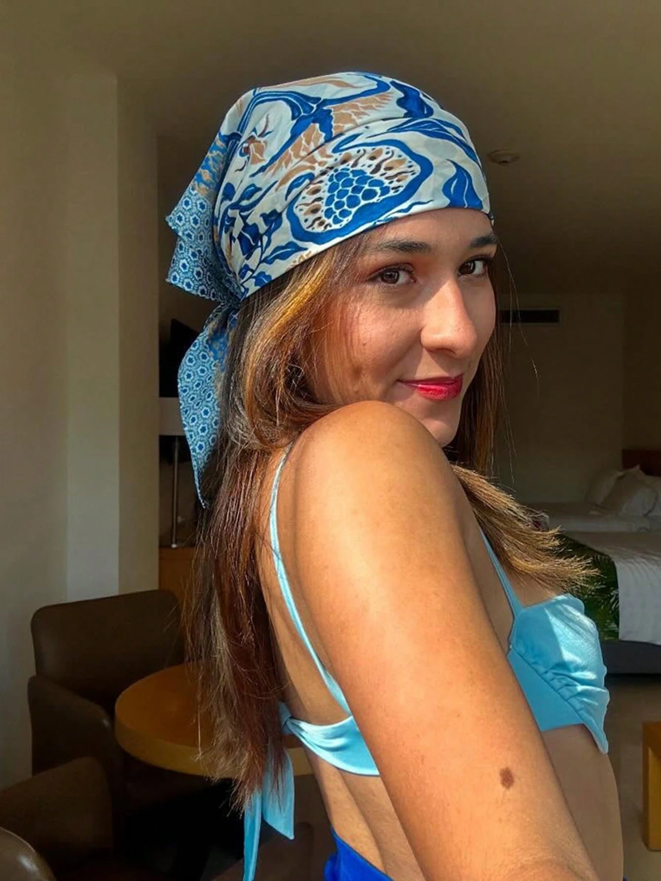 Luxury Brand Bohemia Print Squ - Head Wrap Turban 评论和价格