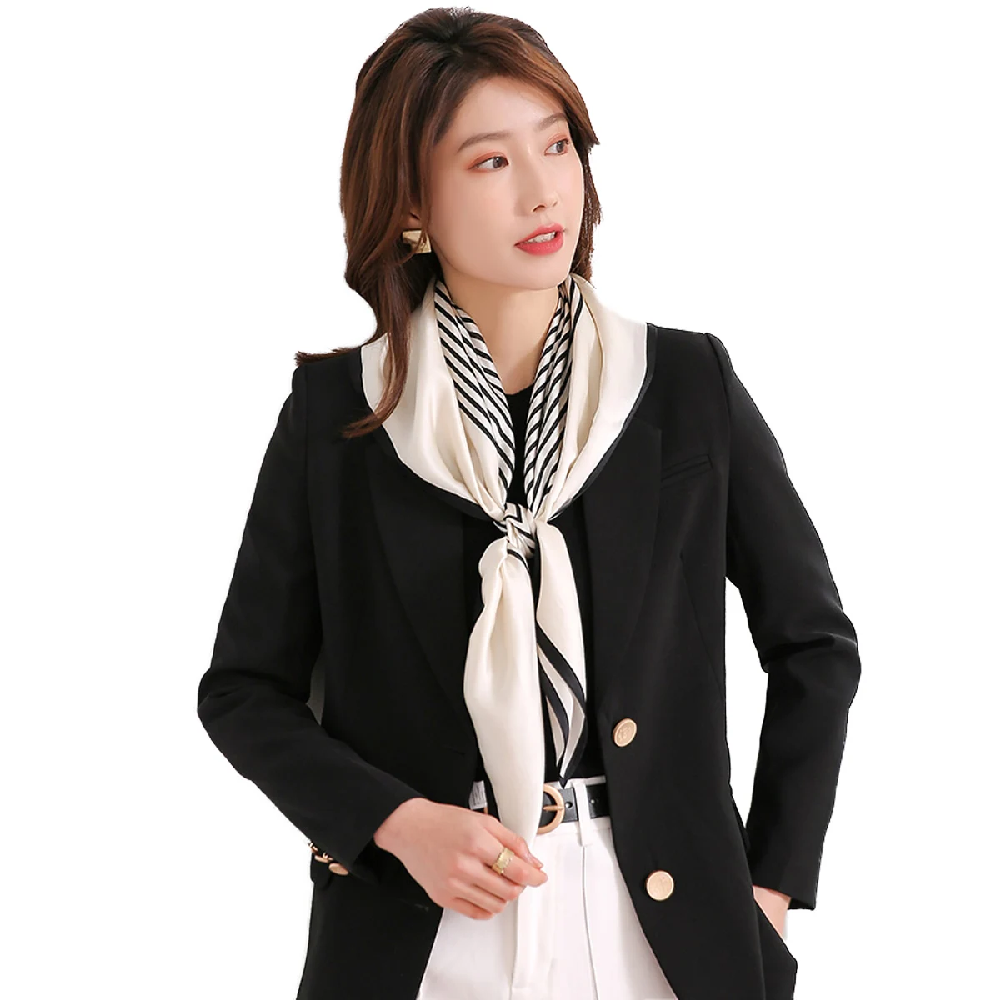Vintage 100% Silk Scarf Women  - Silk Tie Striped 评论和价格