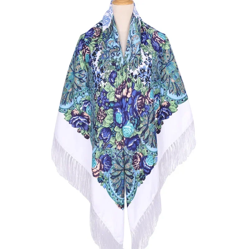 160*160cm Ethnic Large Square  - Woven Scarf Blanket 评论和价格