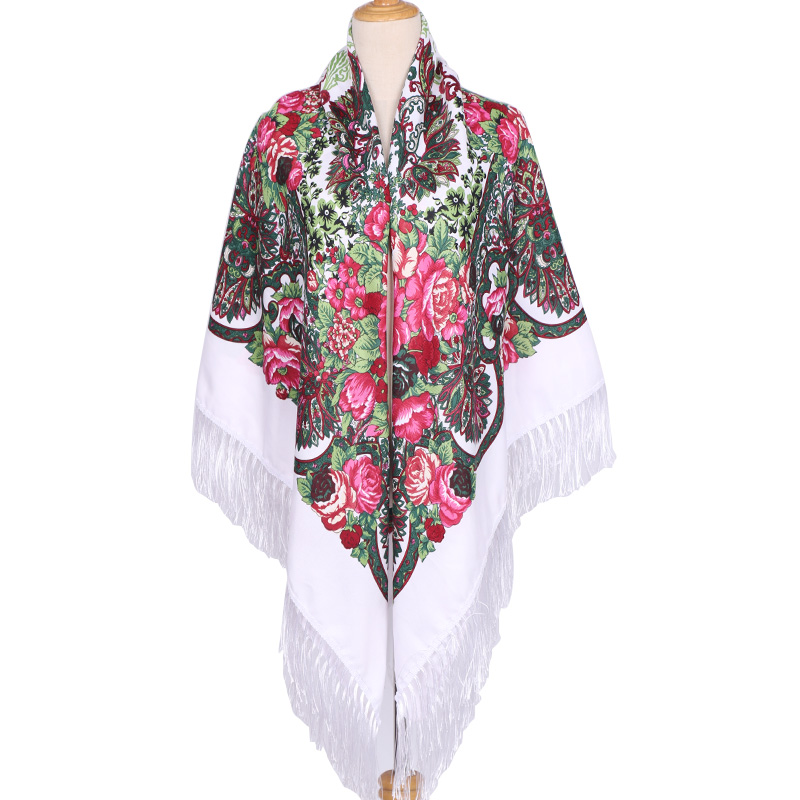 160*160cm Ethnic Large Square  - Woven Scarf Blanket 评论和价格