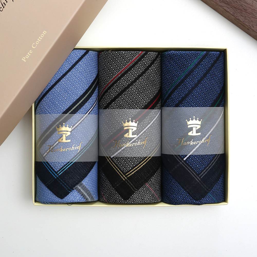 43cm Men Vintage Cotton Handke - Handkerchief Cotton Men 评论和价格