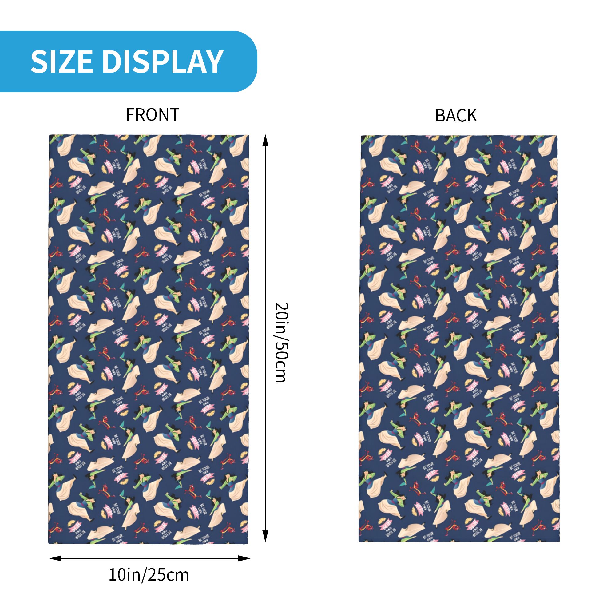 Custom Kawaii M-Mulan M-Mushu  - Neck Warmer Tube 评论和价格