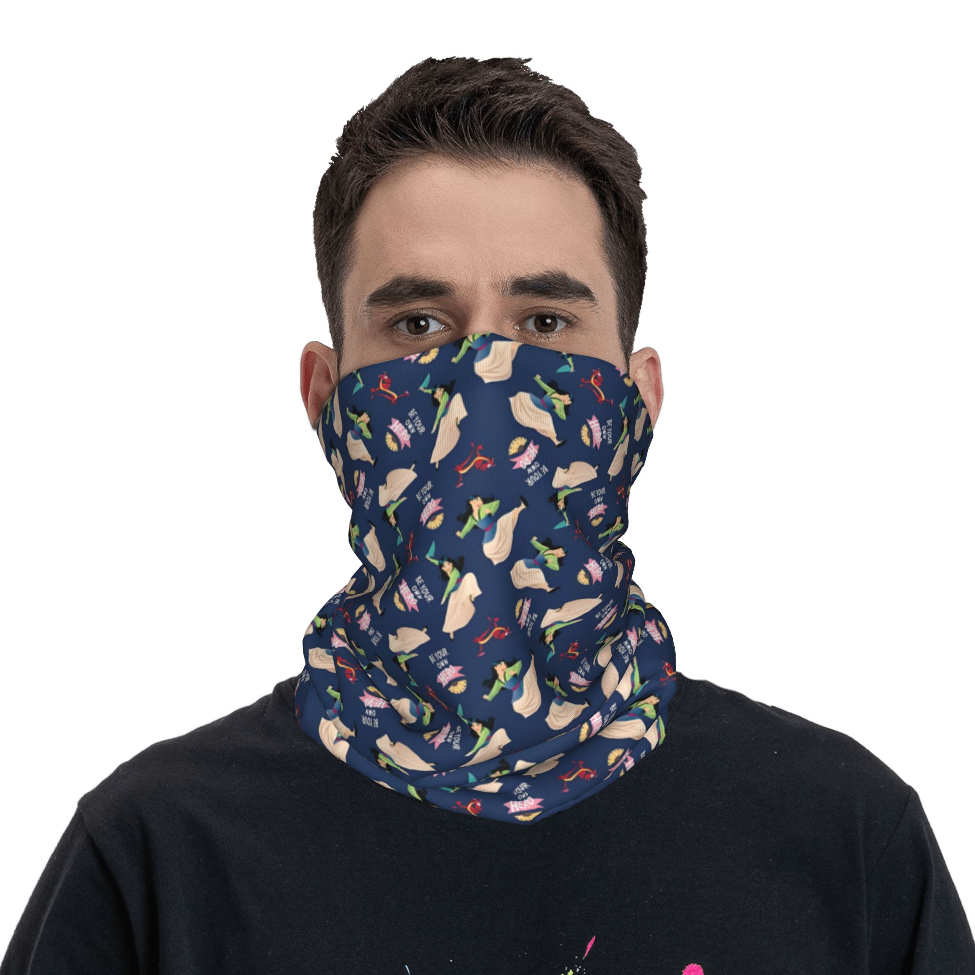 Custom Kawaii M-Mulan M-Mushu  - Neck Warmer Tube 评论和价格