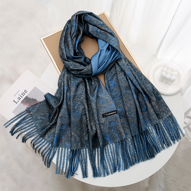 Luxury Paisley Pashmina Shawl  - Woven Scarf Blanket 评论和价格