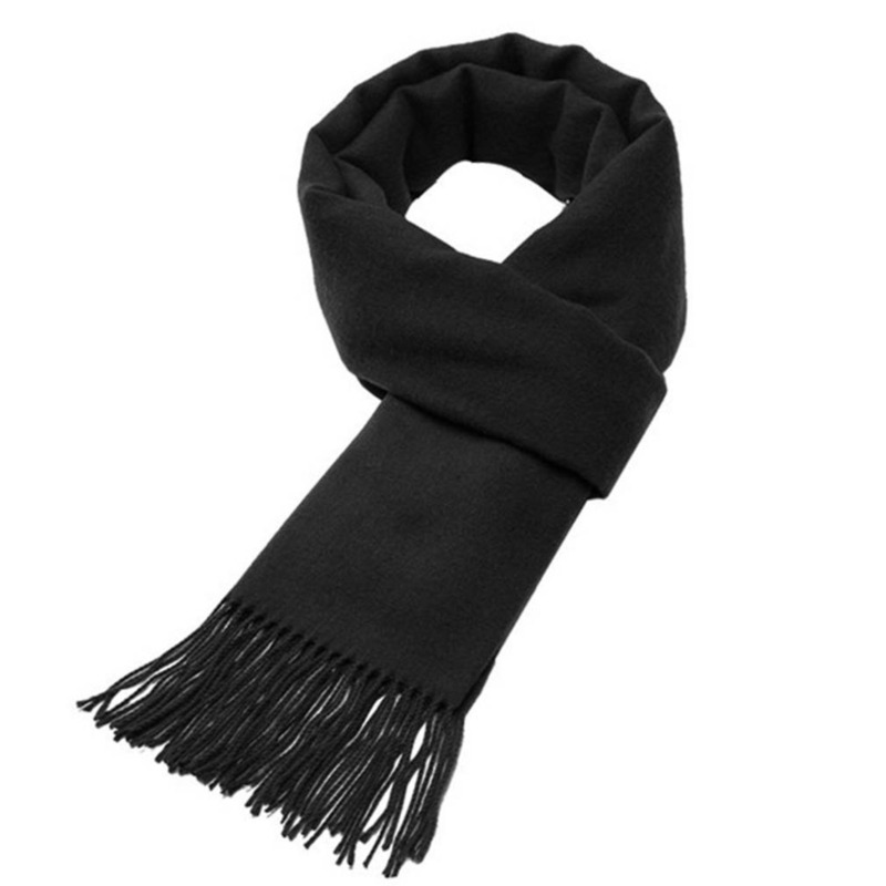 Autumn And Winter Solid Color  - Muffler Men Wool 评论和价格