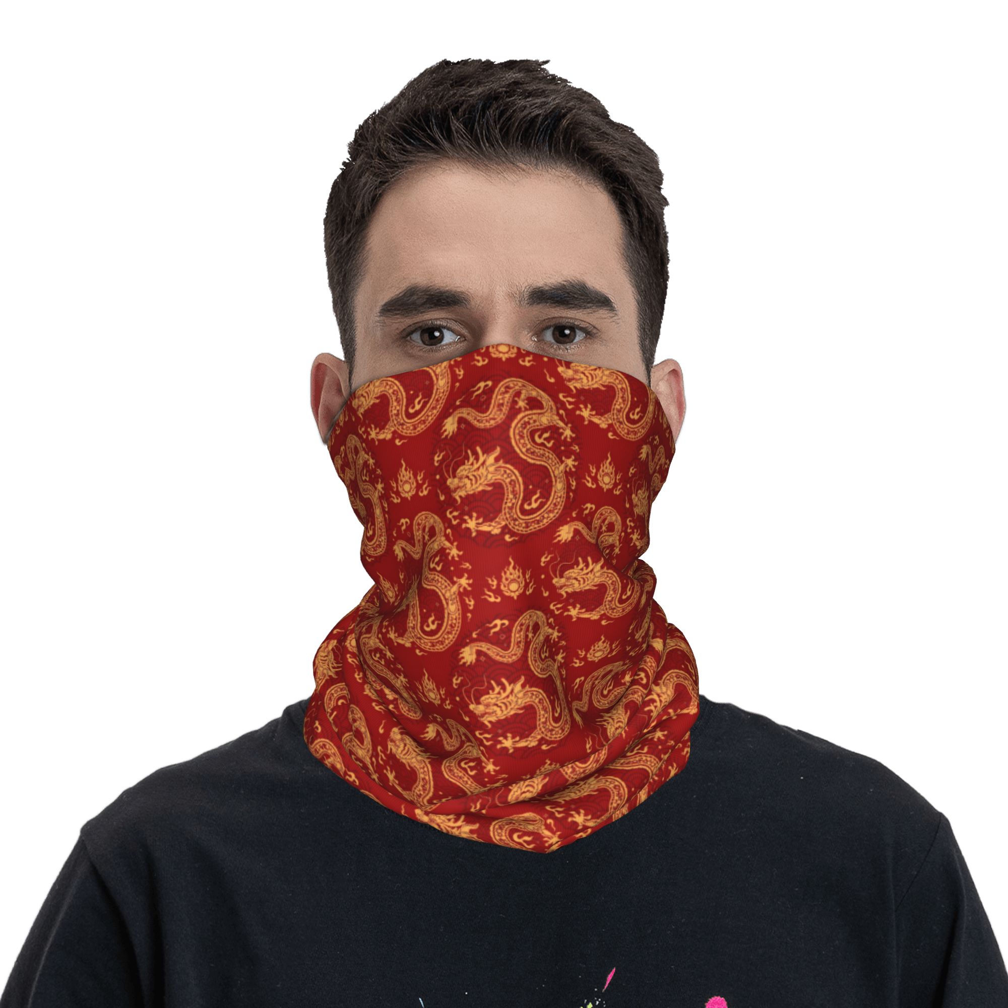 Red Dragon Winter Headband Nec - Neck Warmer Tube 评论和价格