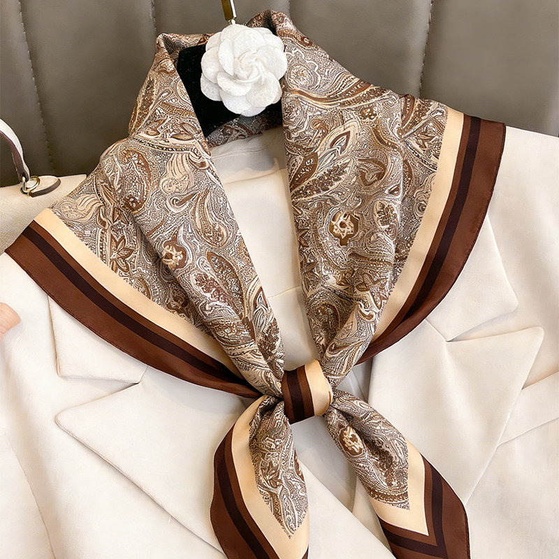 Luxury Women Silk Square Scarf - Face Scarf Mask 评论和价格