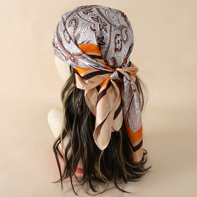 Luxury Women Silk Square Scarf - Face Scarf Mask 评论和价格