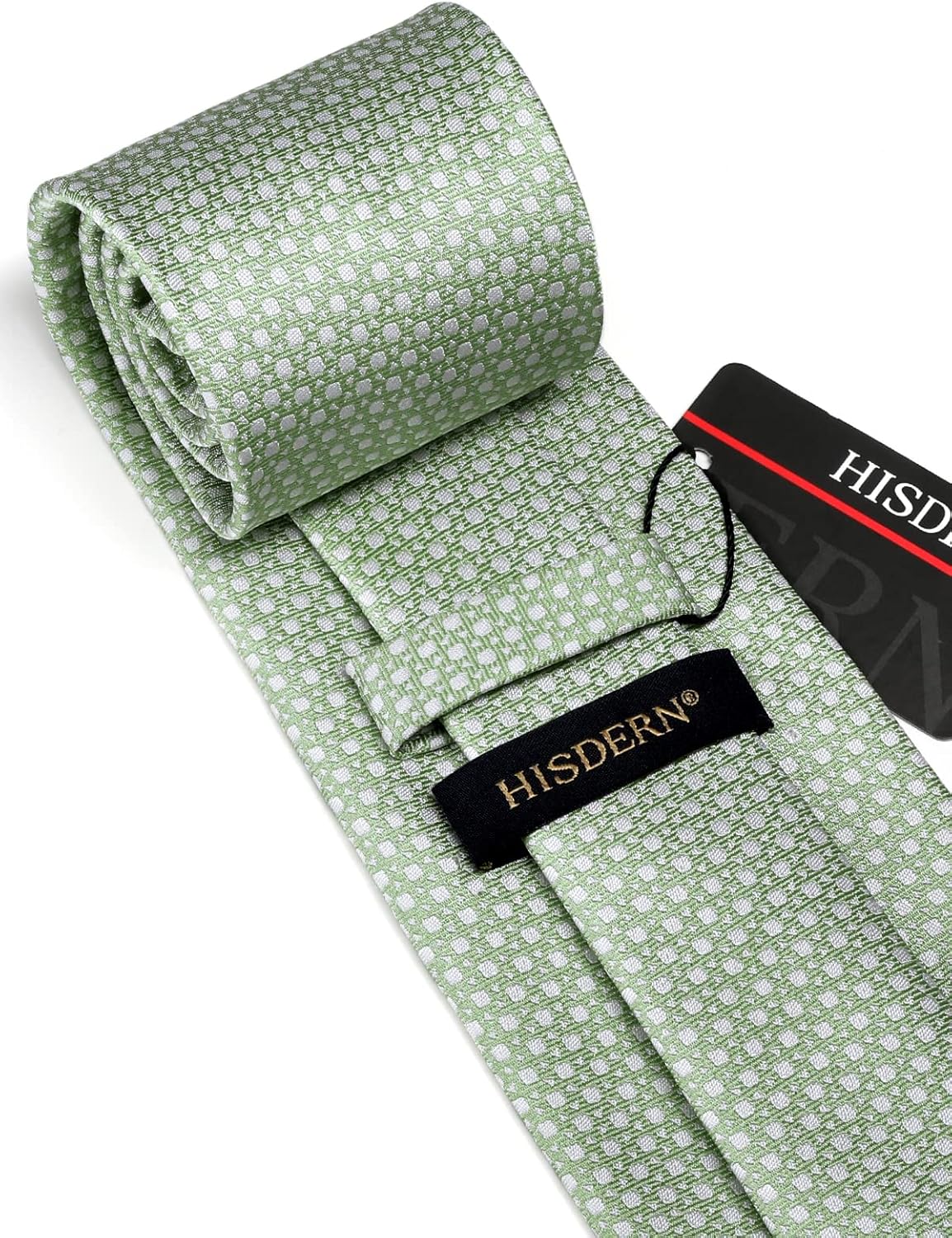 Classic Checkered Tie Set with - Pocket Square Set 评论和价格