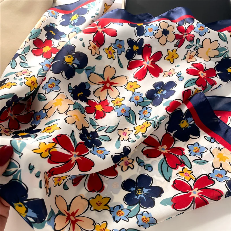 Luxury Square Scarf For Women  - Silk Neck Scarf 评论和价格