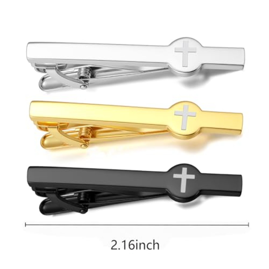 Tie Clips for Men 3Pcs Tie Bar - Tie Bar Set Gift 评论和价格