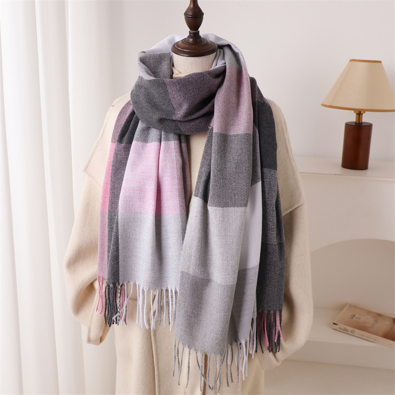 200*64cm New Fashion Cashmere  - Woven Scarf Blanket 评论和价格