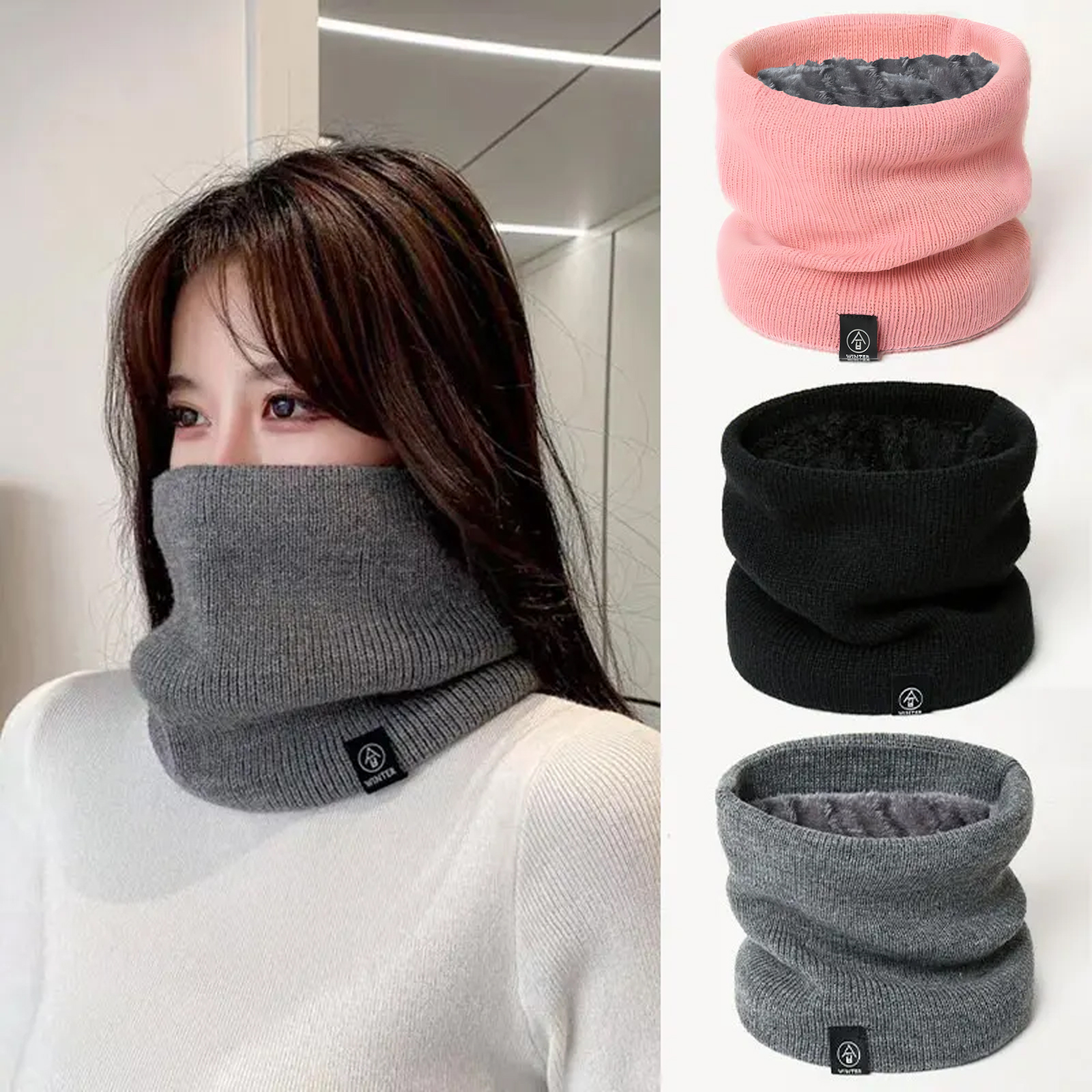 Fashion Women Knitted Scarf So - Muffler Men Wool 评论和价格