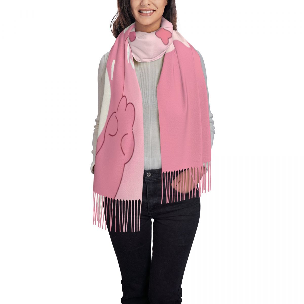 Lotso Pink Bear Women's Scarf  - Pashmina Wrap Large 评论和价格