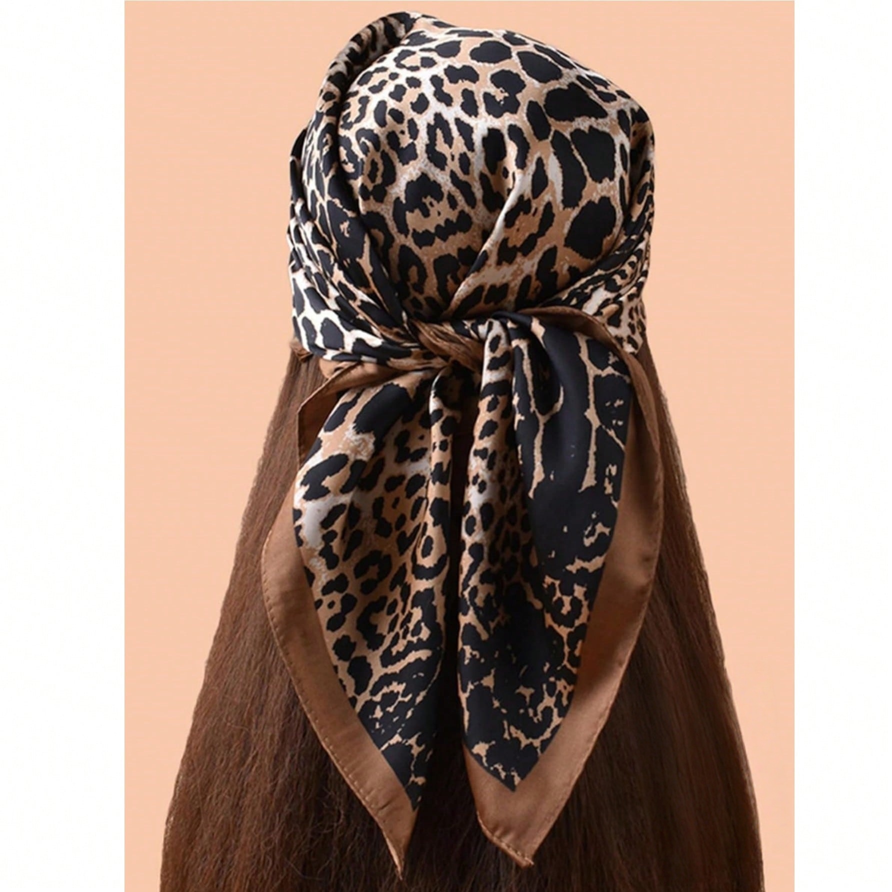 1pc Luxury Brand Leopard Print - Bandana Cotton 评论和价格