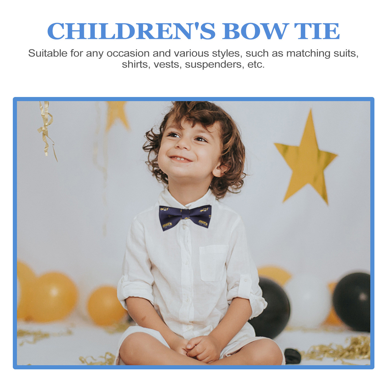 2Pcs Cartoon Bow Tie Kids Adju - Bow Tie Pre Tied 评论和价格