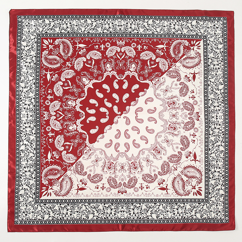 Satin Square Scarf Women Musli - Face Scarf Mask 评论和价格