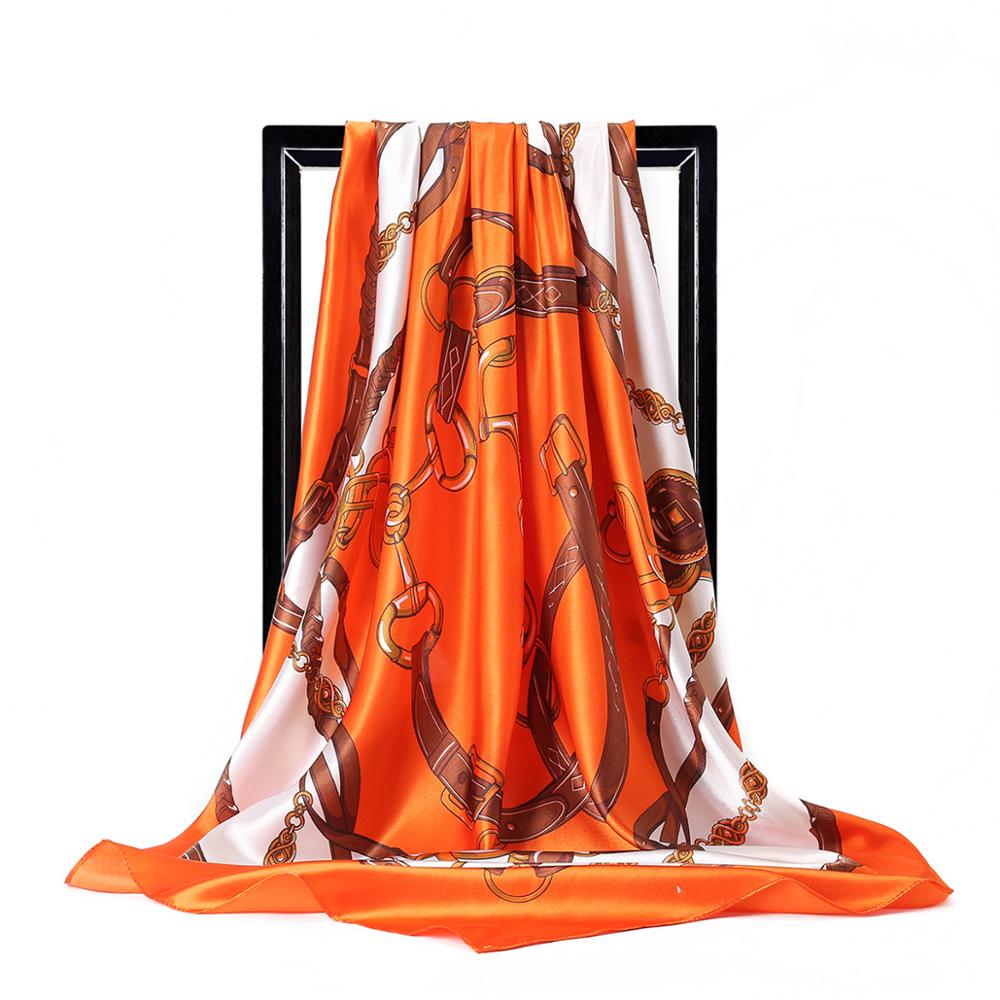90*90cm Ladies Silk Scarf Band - Face Scarf Mask 评论和价格