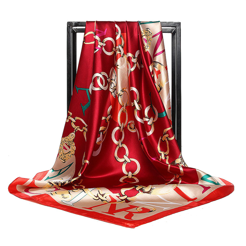 90*90cm Ladies Silk Scarf Band - Face Scarf Mask 评论和价格