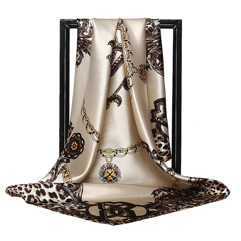 90*90cm Ladies Silk Scarf Band - Face Scarf Mask 评论和价格