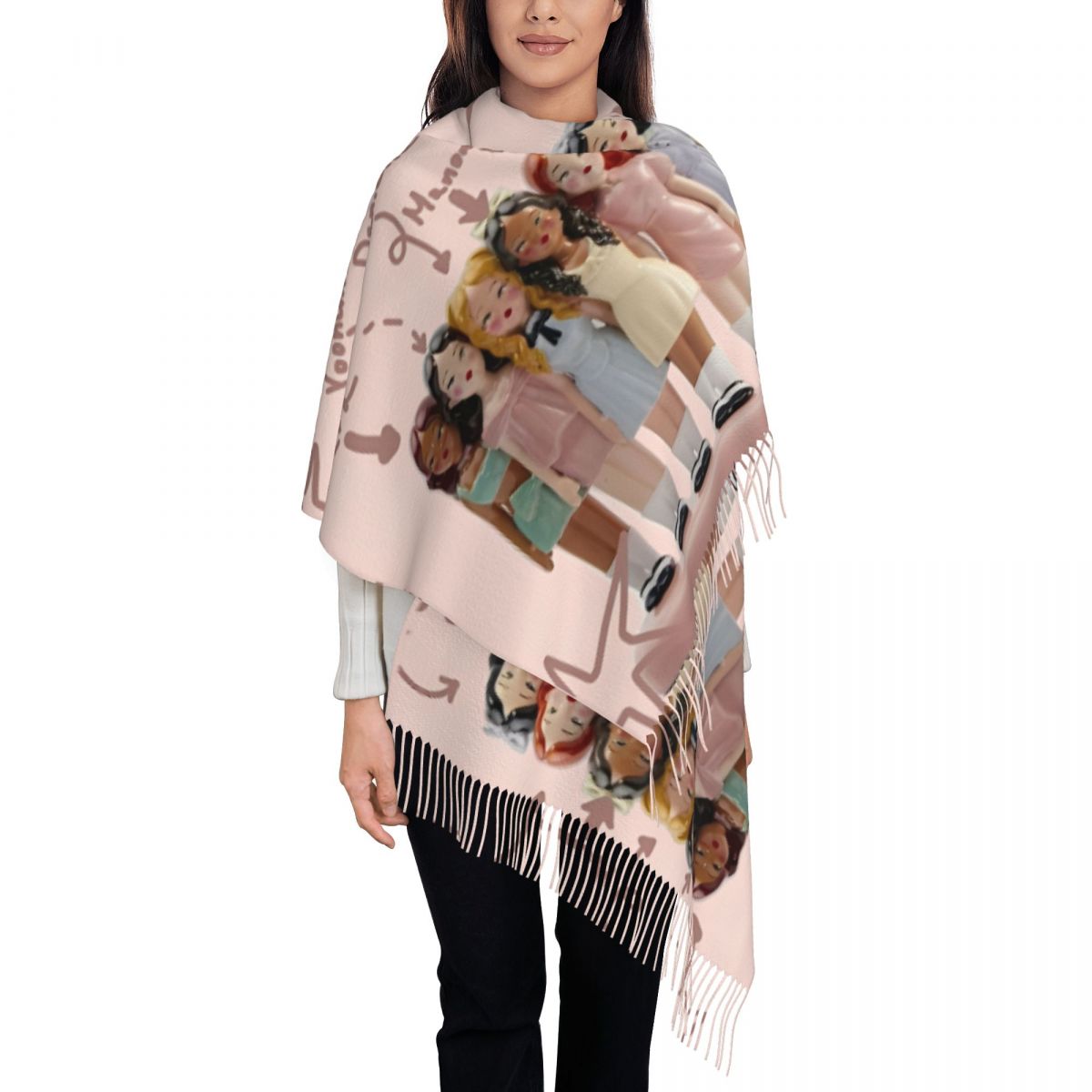 Katseye Kpop Idol Shawl Wrap W - Pashmina Wrap Large 评论和价格