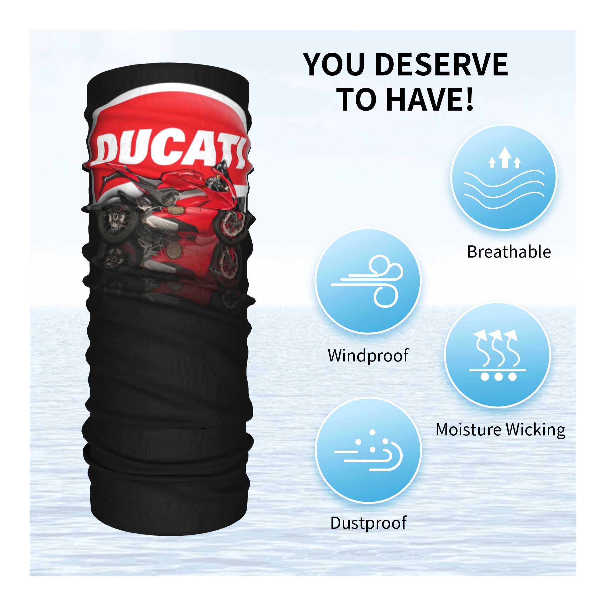 Custom Speed Ducatis Racing Ba - Neck Warmer Tube 评论和价格