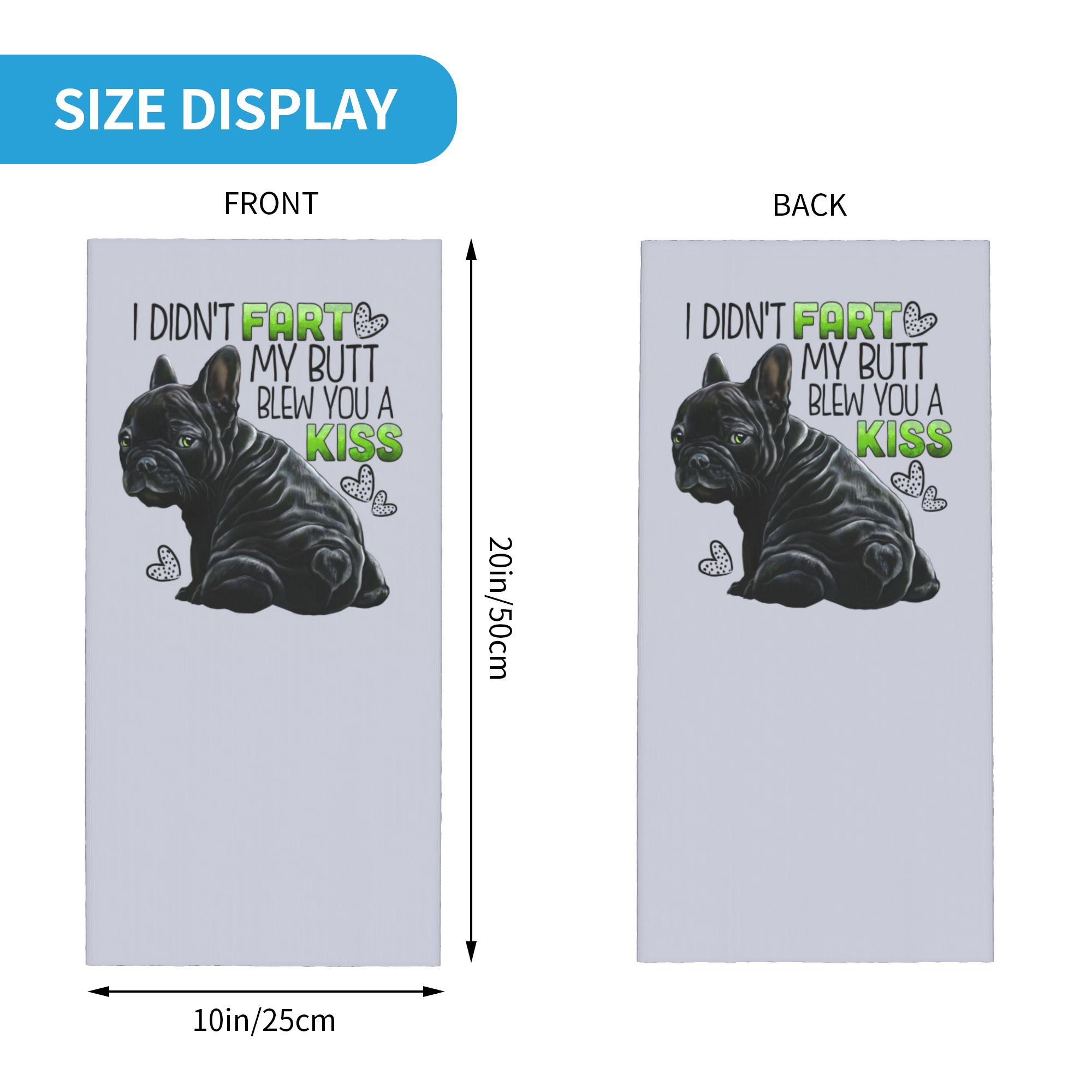 Custom Cute French Bulldog Win - Neck Warmer Tube 评论和价格