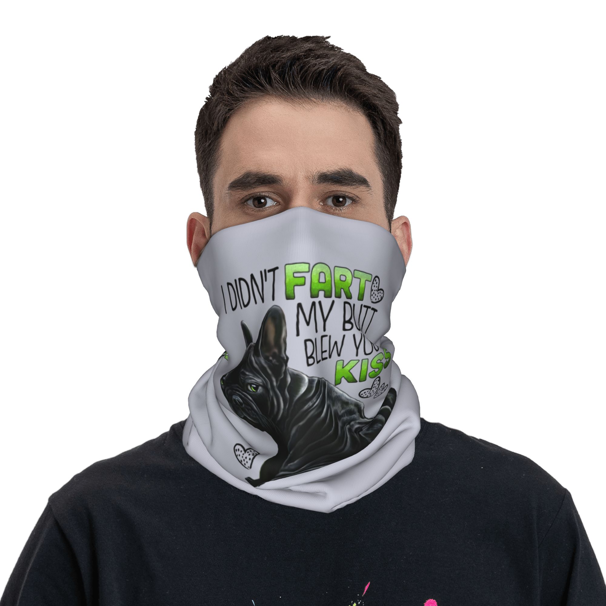 Custom Cute French Bulldog Win - Neck Warmer Tube 评论和价格