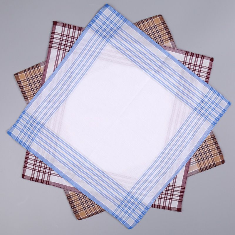 12Pcs Men's Pure Cotton Handke - Handkerchief Cotton Men 评论和价格
