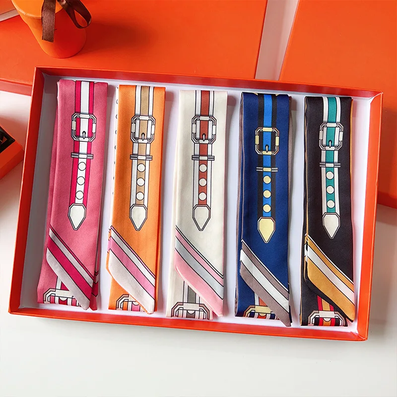 Women Scarf Skinny Silk Scarf  - Face Scarf Mask 评论和价格