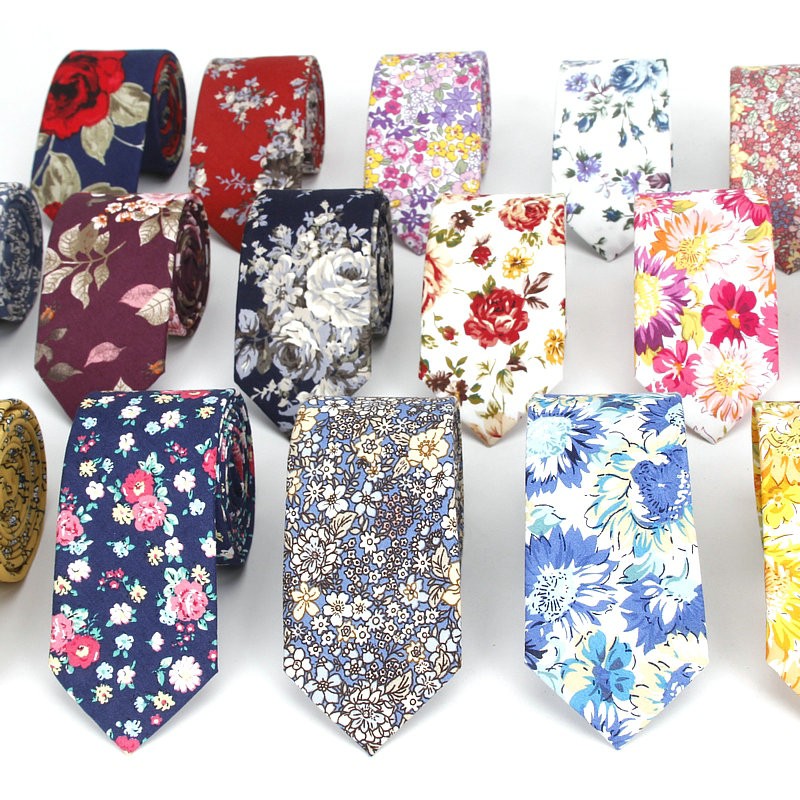New Floral Tie For Men Women S - Skinny Tie Men 评论和价格