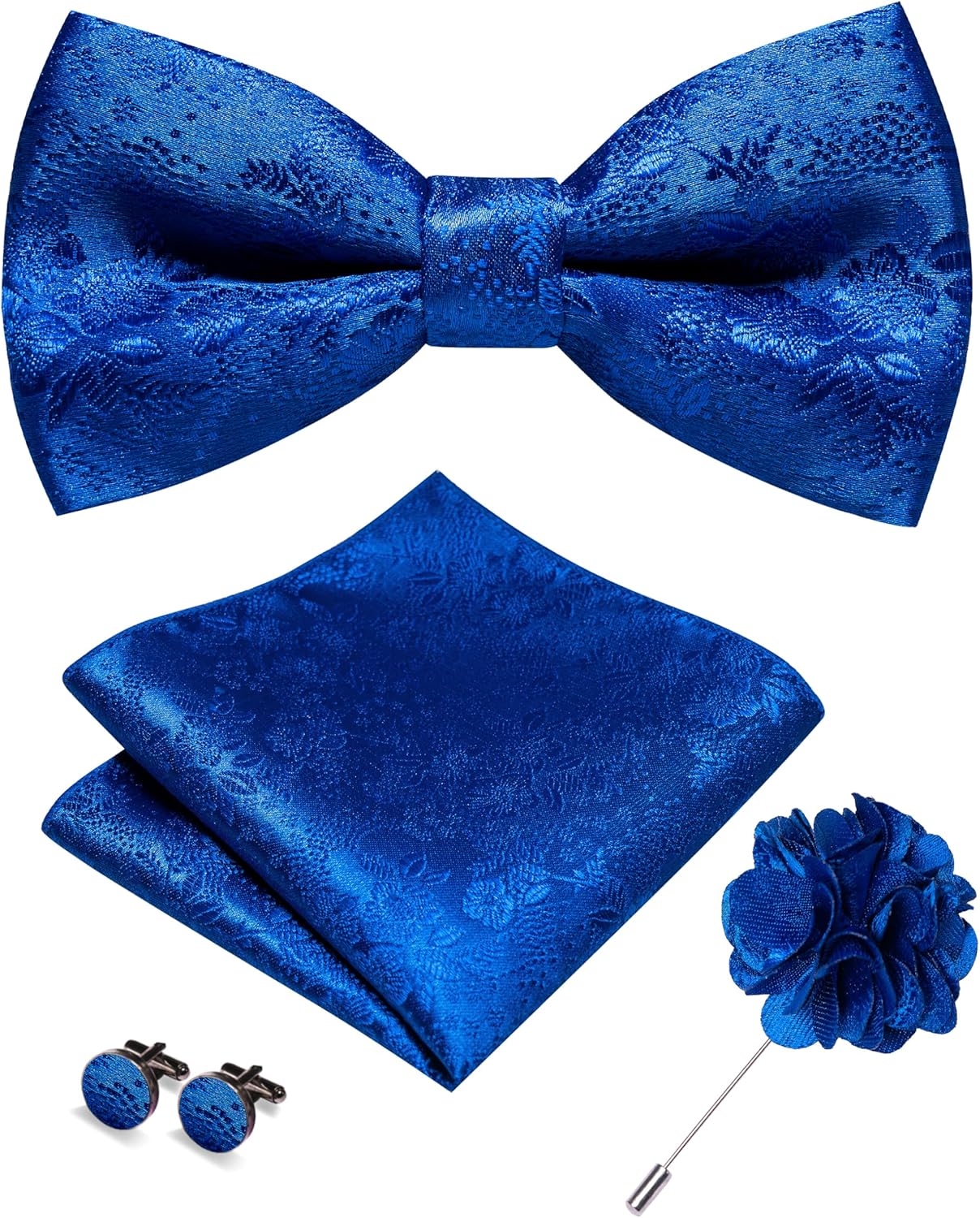 Floral Pre-tied Bow Tie Set wi - Bow Tie Pre Tied 评论和价格