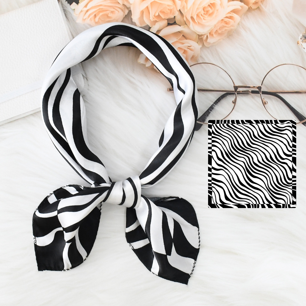 Luxury Design Print Silk Squar - Scarf Silk Square 评论和价格